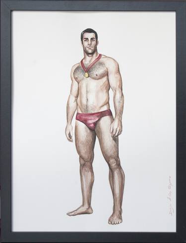 Original Figurative Body Paintings by Diego de los Reyes