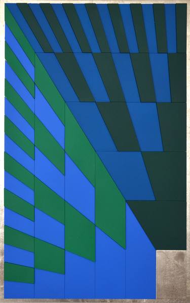 Original Abstract Geometric Paintings by Philippe Leblanc