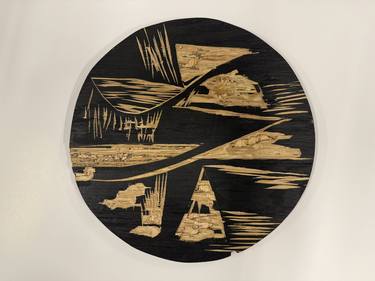 Original Abstract Mixed Media by Ronaldo Encarnacion