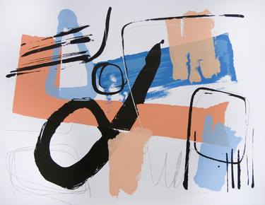Print of Abstract Expressionism Abstract Printmaking by Ronaldo Encarnacion
