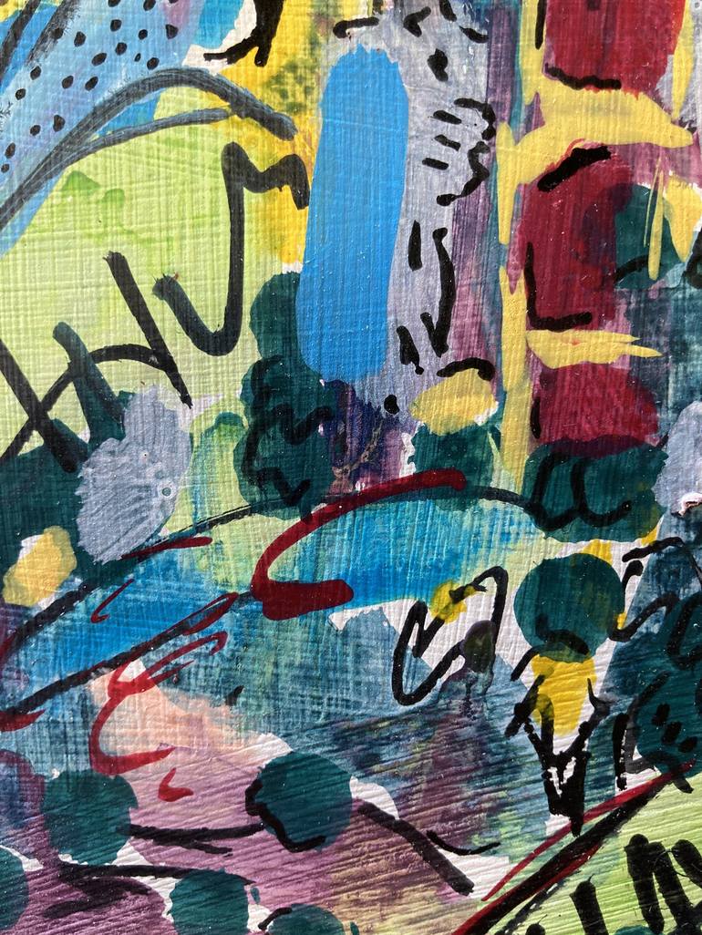 Original Abstract Expressionism Nature Painting by David Trowbridge