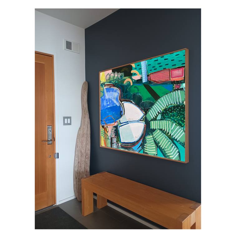 Original Abstract Expressionism Nature Painting by David Trowbridge