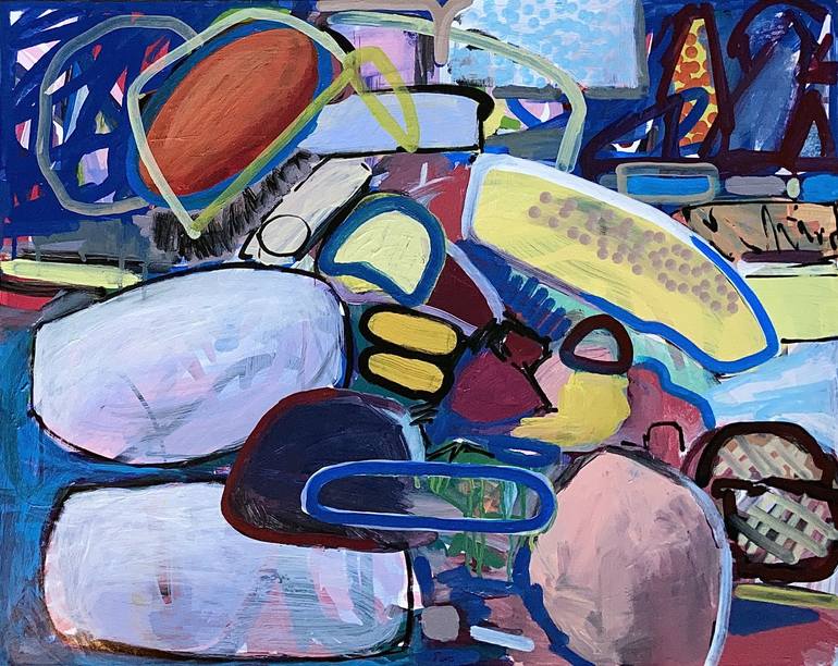 Print of Abstract Sports Painting by David Trowbridge