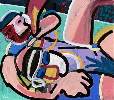 Print of Abstract Expressionism Sports Paintings by David Trowbridge