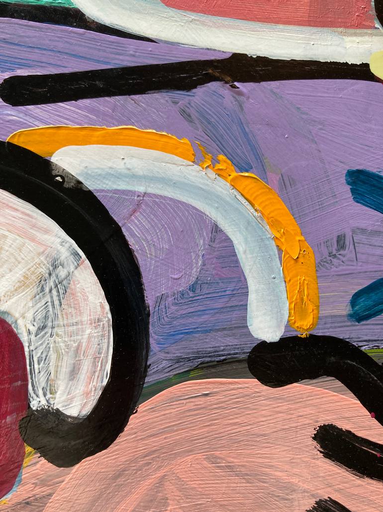 Original Abstract Expressionism Sports Painting by David Trowbridge