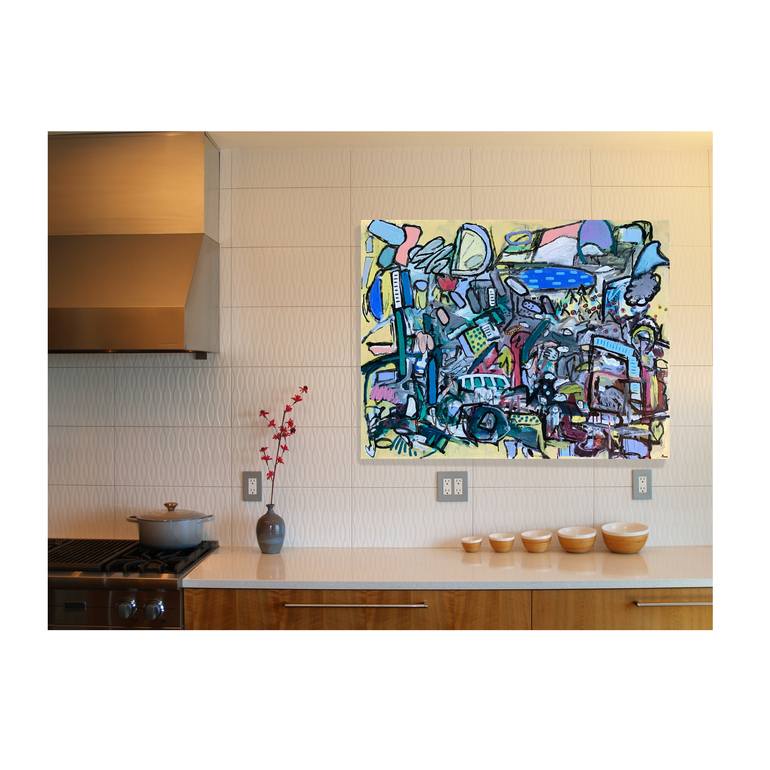 Original Abstract Expressionism Abstract Painting by David Trowbridge