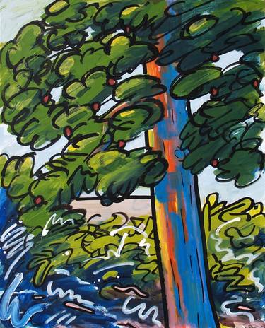 Print of Expressionism Tree Paintings by David Trowbridge