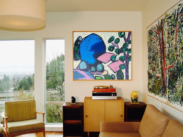 Original Abstract Expressionism Nature Painting by David Trowbridge