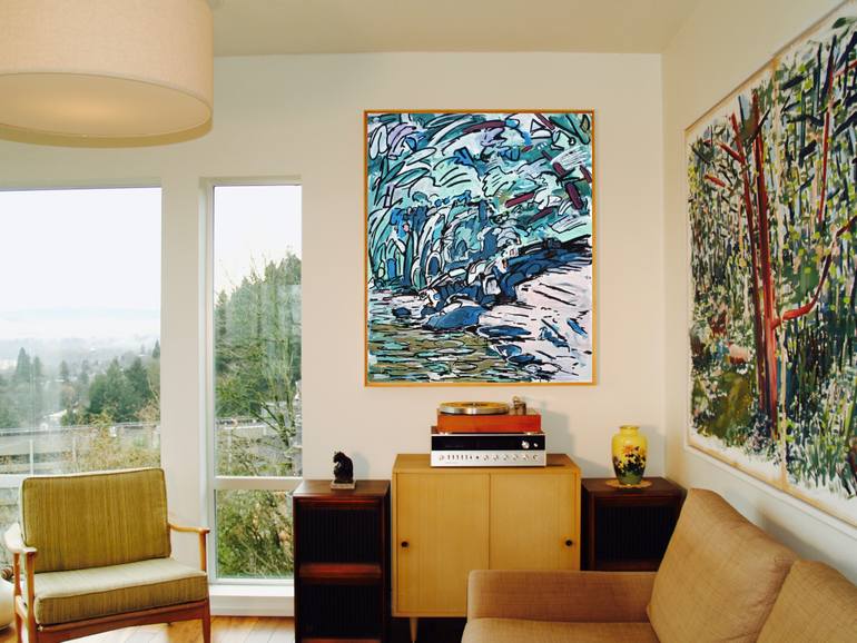 Original Abstract Expressionism Nature Painting by David Trowbridge
