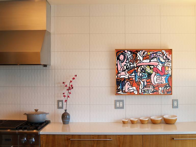 Original Abstract Sports Painting by David Trowbridge