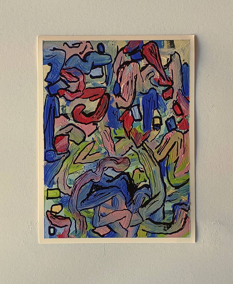 Original Abstract Expressionism Abstract Painting by David Trowbridge