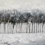 This painting was inspired by the winter day. The view was very white, full of snow  and only whiteness around.