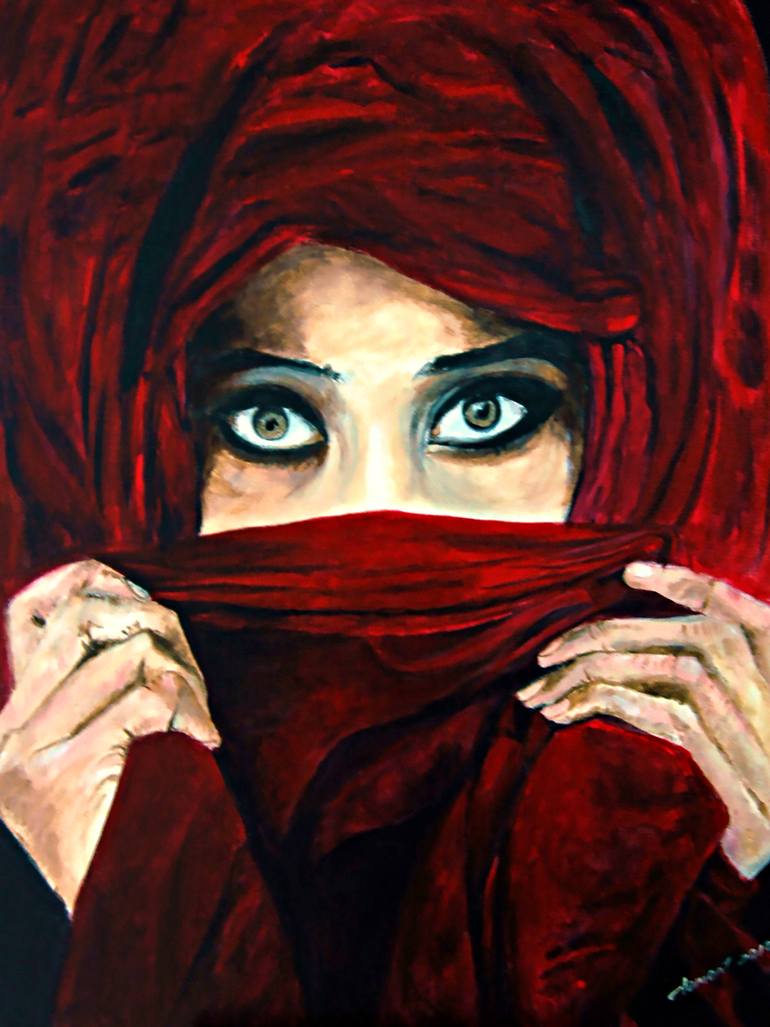 Original Realism People Painting by Clement Tsang