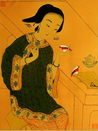 Original Women Paintings by Clement Tsang