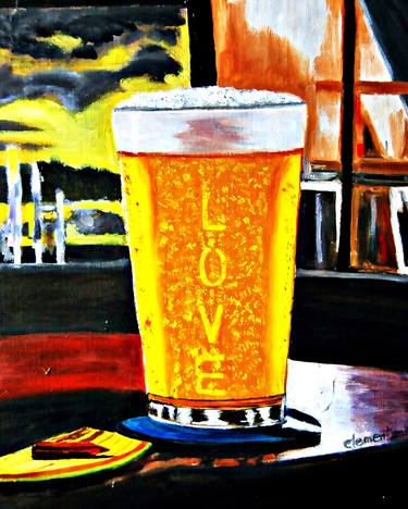 O-A Glass of  "Love" Beer thumb