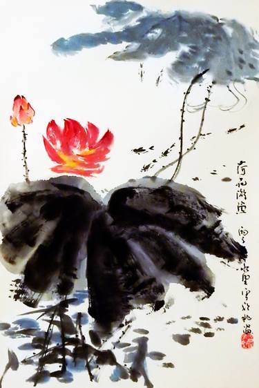 Print of Fine Art Botanic Paintings by Clement Tsang