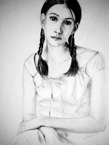 Print of Portraiture Portrait Drawings by Clement Tsang