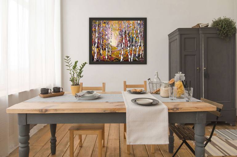 Original Abstract Landscape Painting by Lisa Elley