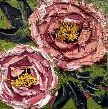 Original Fine Art Floral Paintings by Lisa Elley