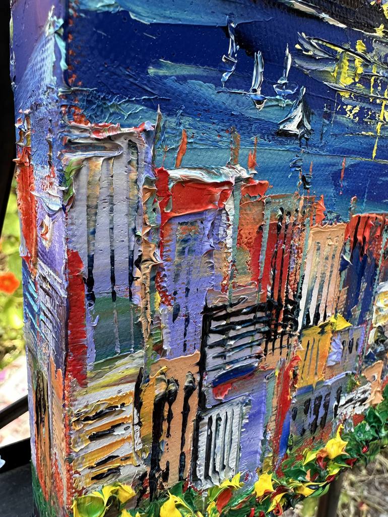 Original Architecture Painting by Lisa Elley