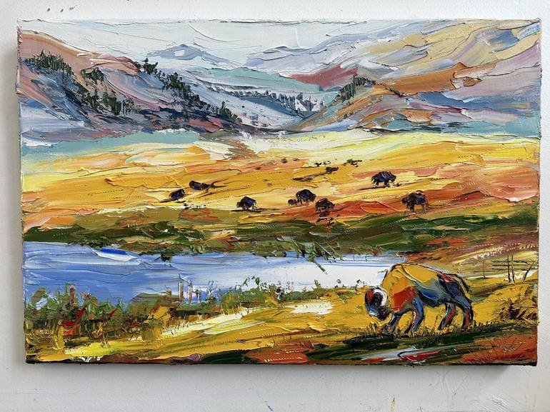 Original Landscape Painting by Lisa Elley