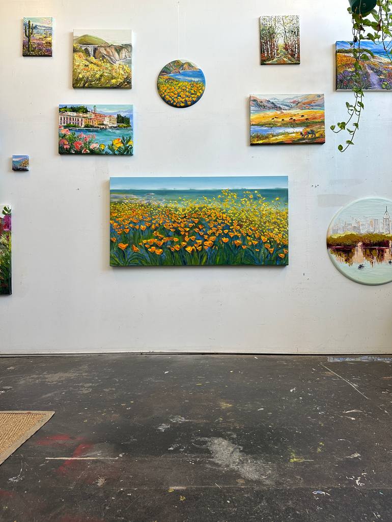 Original Contemporary Beach Painting by Lisa Elley