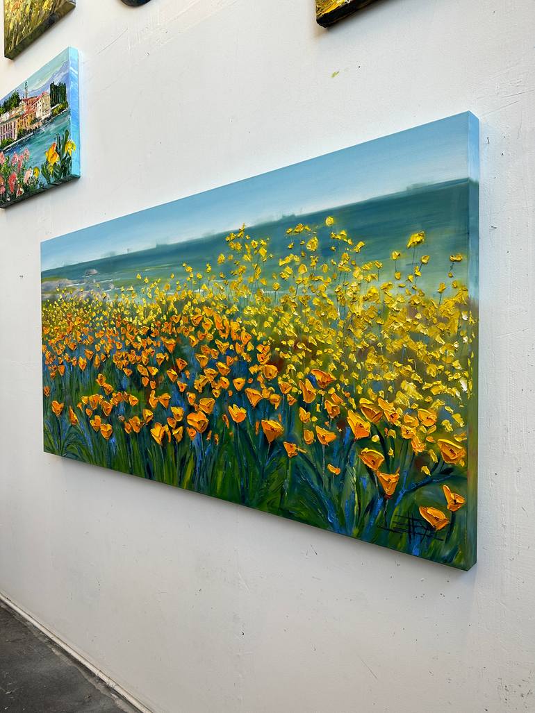 Original Contemporary Beach Painting by Lisa Elley