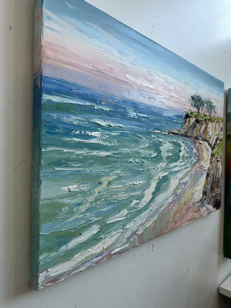 Original Contemporary Beach Painting by Lisa Elley