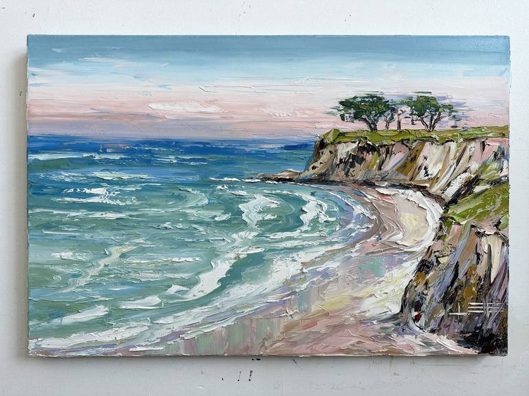 Original Contemporary Beach Painting by Lisa Elley