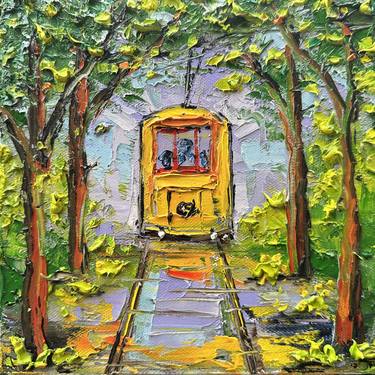 Original Expressionism Transportation Paintings by Lisa Elley