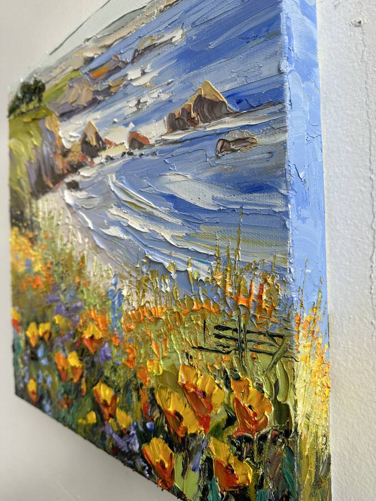Original Beach Painting by Lisa Elley