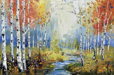 Original Impressionism Landscape Paintings by Lisa Elley