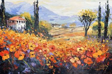 Original Expressionism Landscape Paintings by Lisa Elley