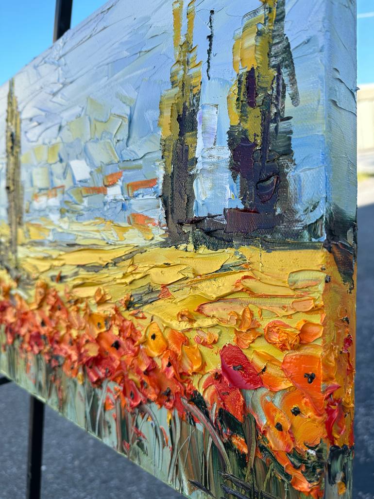 Original Impressionism Landscape Painting by Lisa Elley