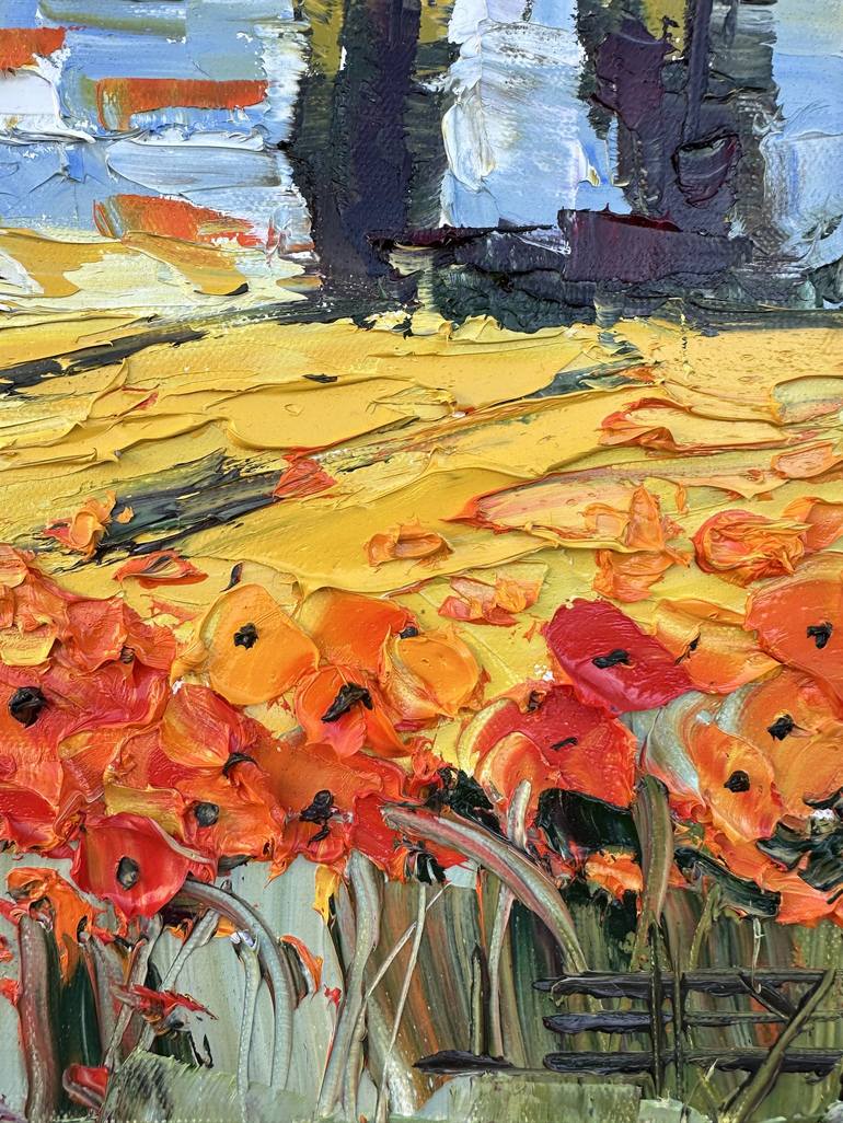 Original Impressionism Landscape Painting by Lisa Elley