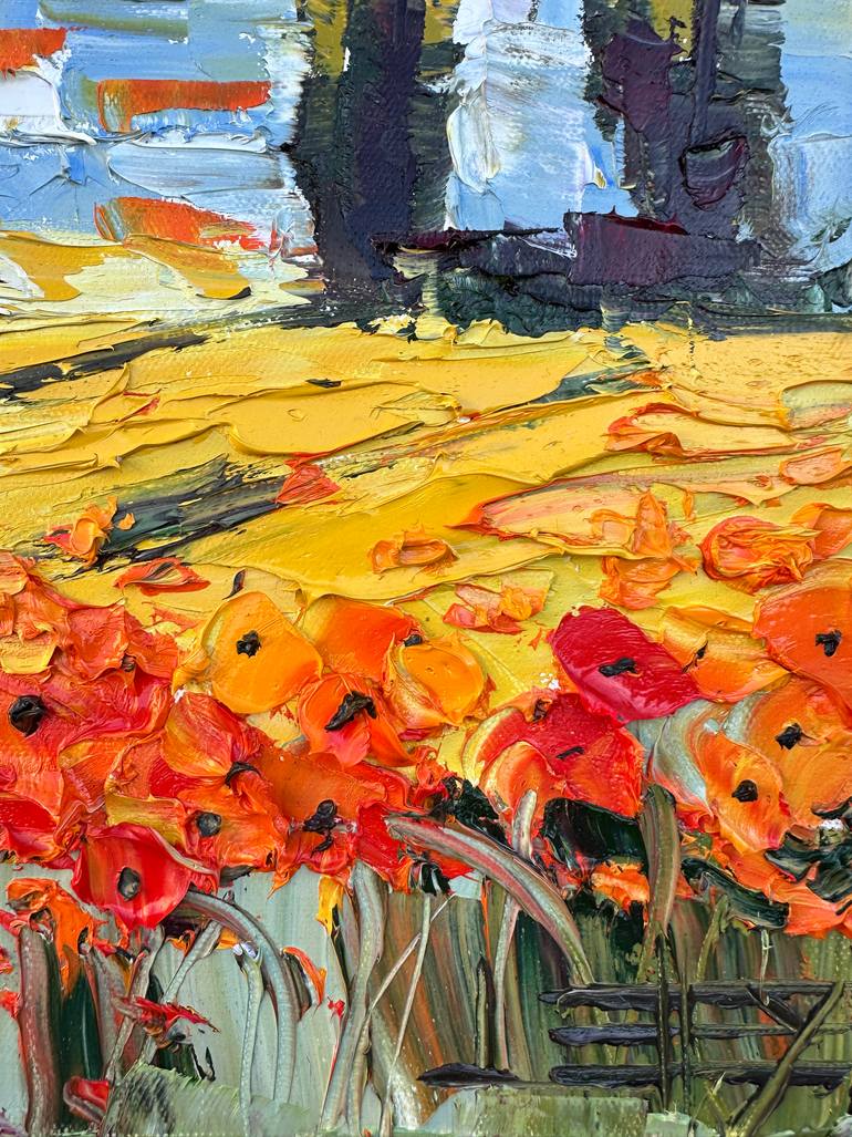 Original Impressionism Landscape Painting by Lisa Elley