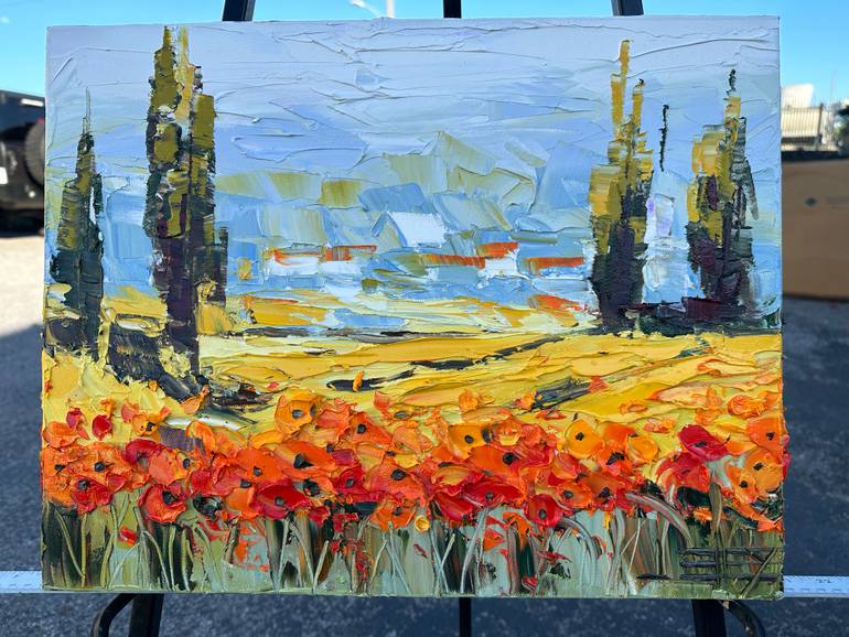 Original Impressionism Landscape Painting by Lisa Elley