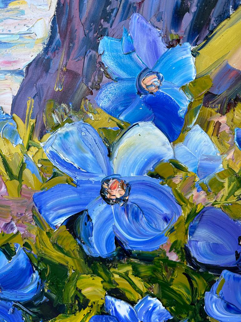 Original Abstract Landscape Painting by Lisa Elley