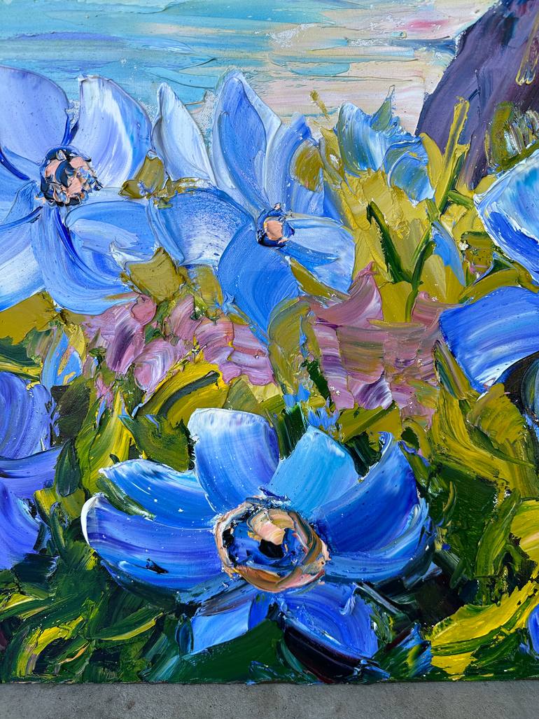 Original Abstract Landscape Painting by Lisa Elley