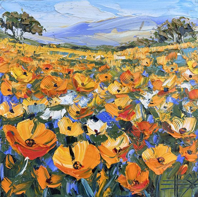 Print of Contemporary Landscape Paintings by Lisa Elley