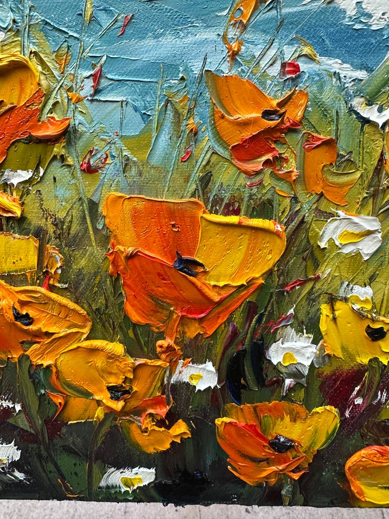 Original Abstract Landscape Painting by Lisa Elley