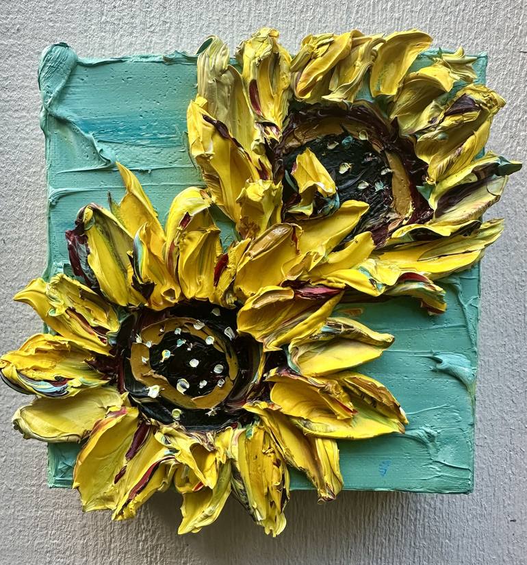 Original Abstract Expressionism Floral Paintings by Lisa Elley