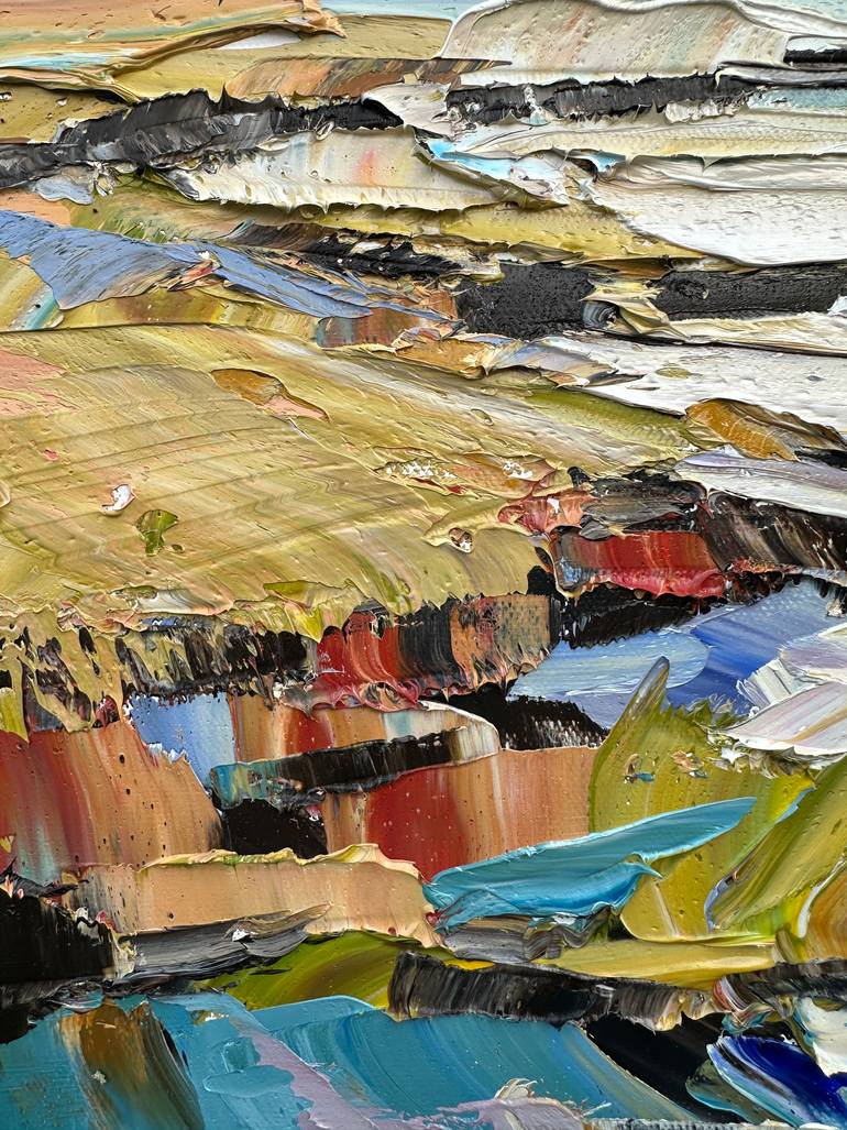 Original Impressionism Abstract Painting by Lisa Elley