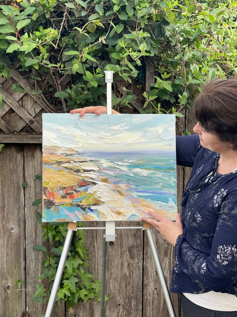 Original Impressionism Abstract Painting by Lisa Elley