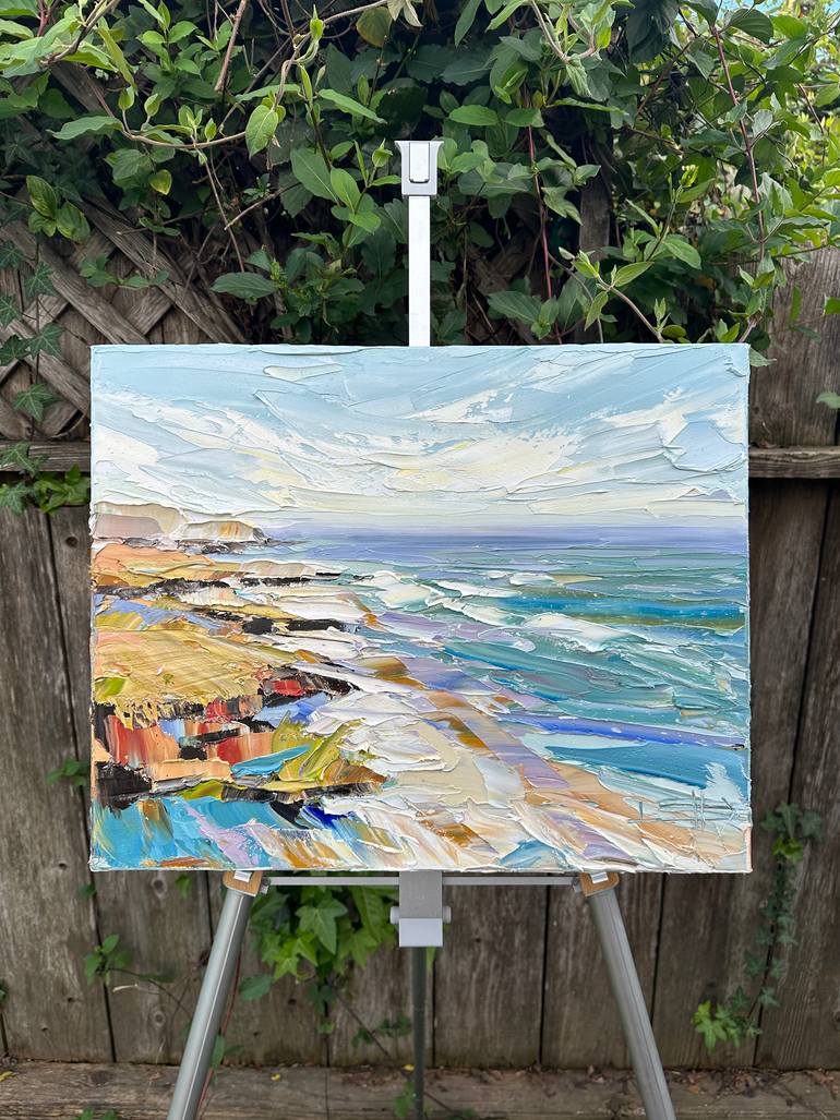 Original Impressionism Abstract Painting by Lisa Elley