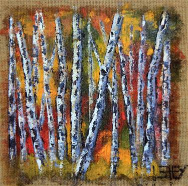 Print of Fine Art Tree Paintings by Lisa Elley