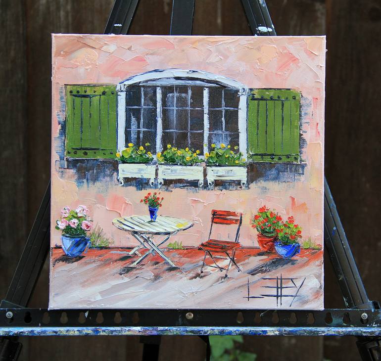 Original Fine Art Architecture Painting by Lisa Elley