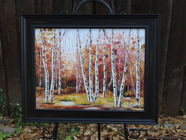 Original Abstract Seasons Painting by Lisa Elley