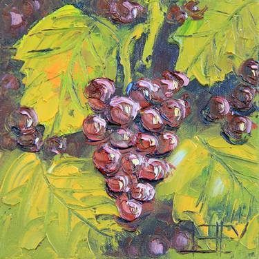 SOLD: Wine Inspired 8x8 in Oil thumb