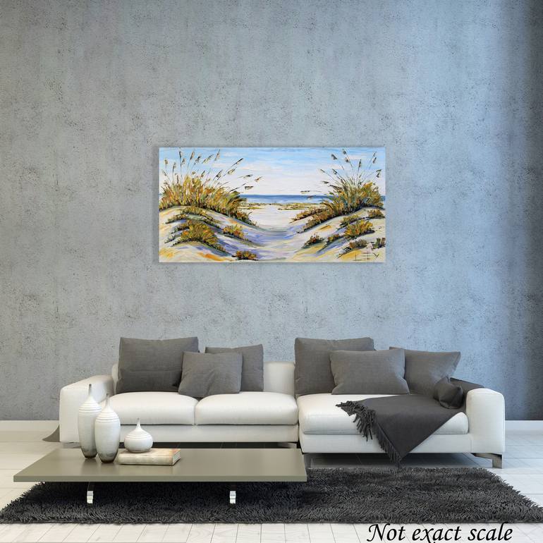 Original Fine Art Beach Painting by Lisa Elley